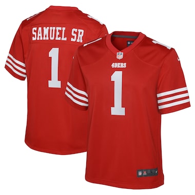 Youth Nike Deebo Samuel Sr Scarlet  Game Player Jersey