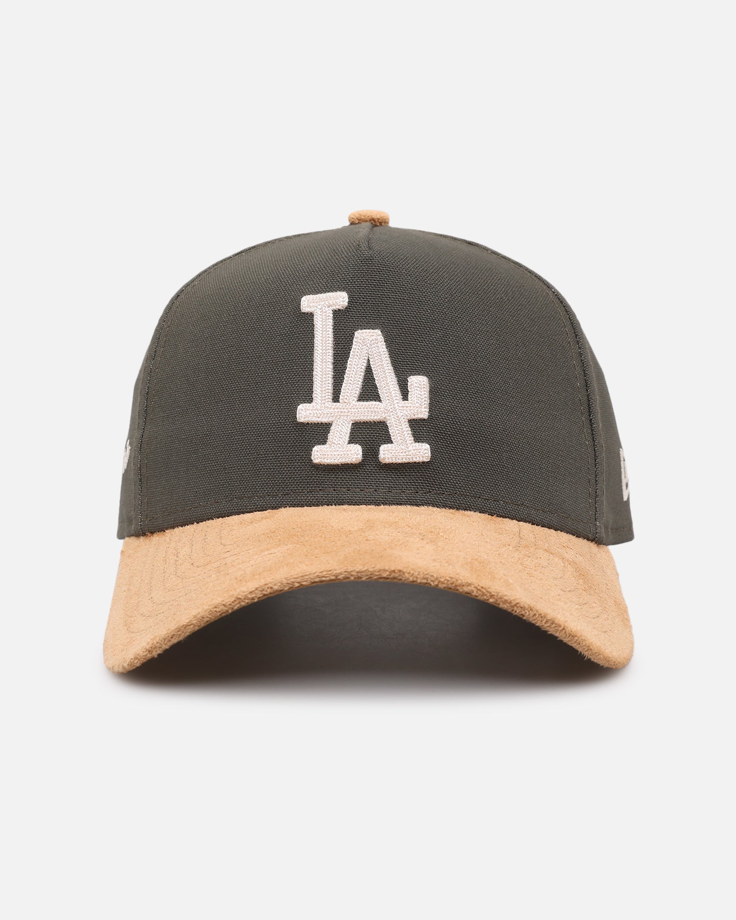 Image of New Era Los Angeles Dodgers 'Moss Canvas Wheat' 9FORTY A-Frame Snapback Moss Canvas/Ivory