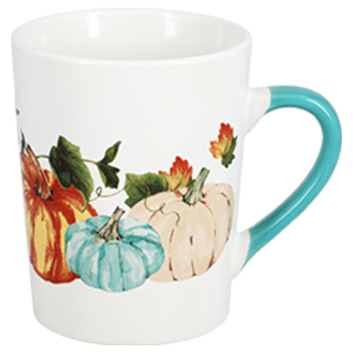 Pumpkin-printed mug