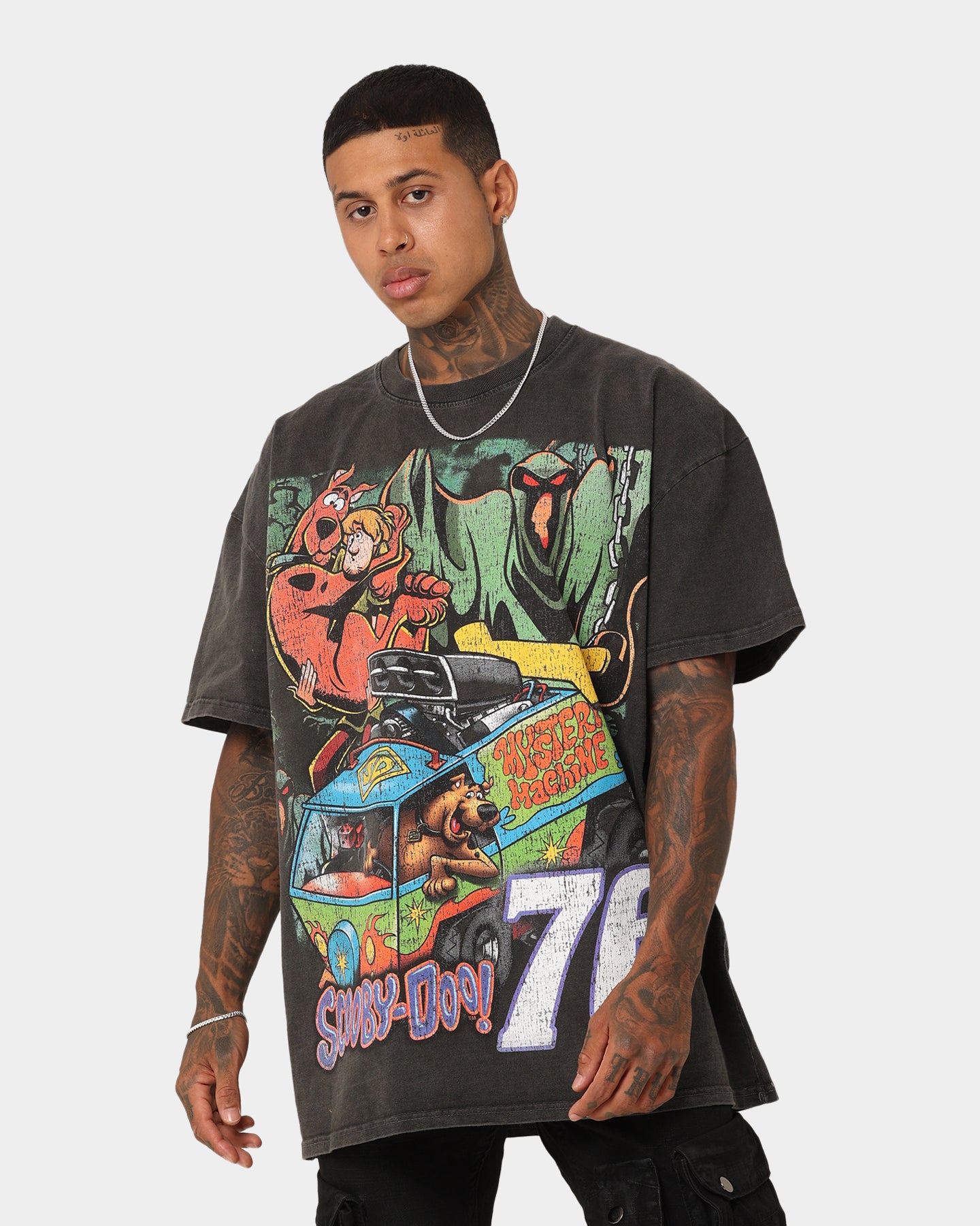 Image of Goat Crew X Scooby-Doo Scooby-Doo Jumbo Heavyweight Vintage T-Shirt Black Wash