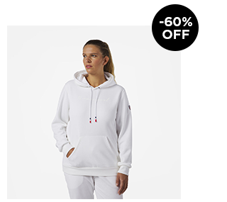 Women's hooded logo cotton sweatshirt