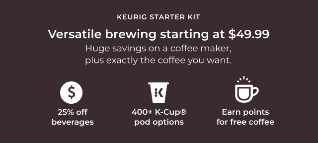 Versatile brewing starting at $49.99