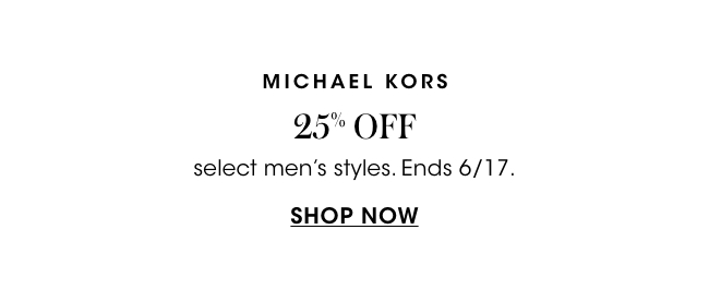 25% off Michael Kors