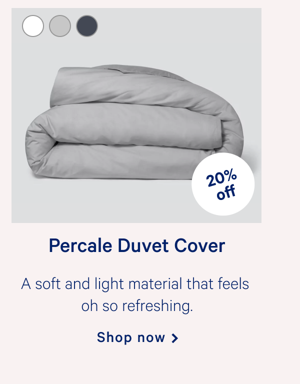 Percale Duvet Cover >> A soft and light material that feels oh so refreshing. >> Shop now >>