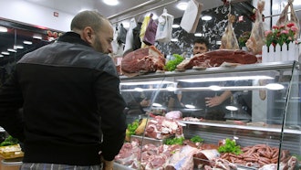 A butcher shop in Algiers, Algeria, Feb. 18, 2024.