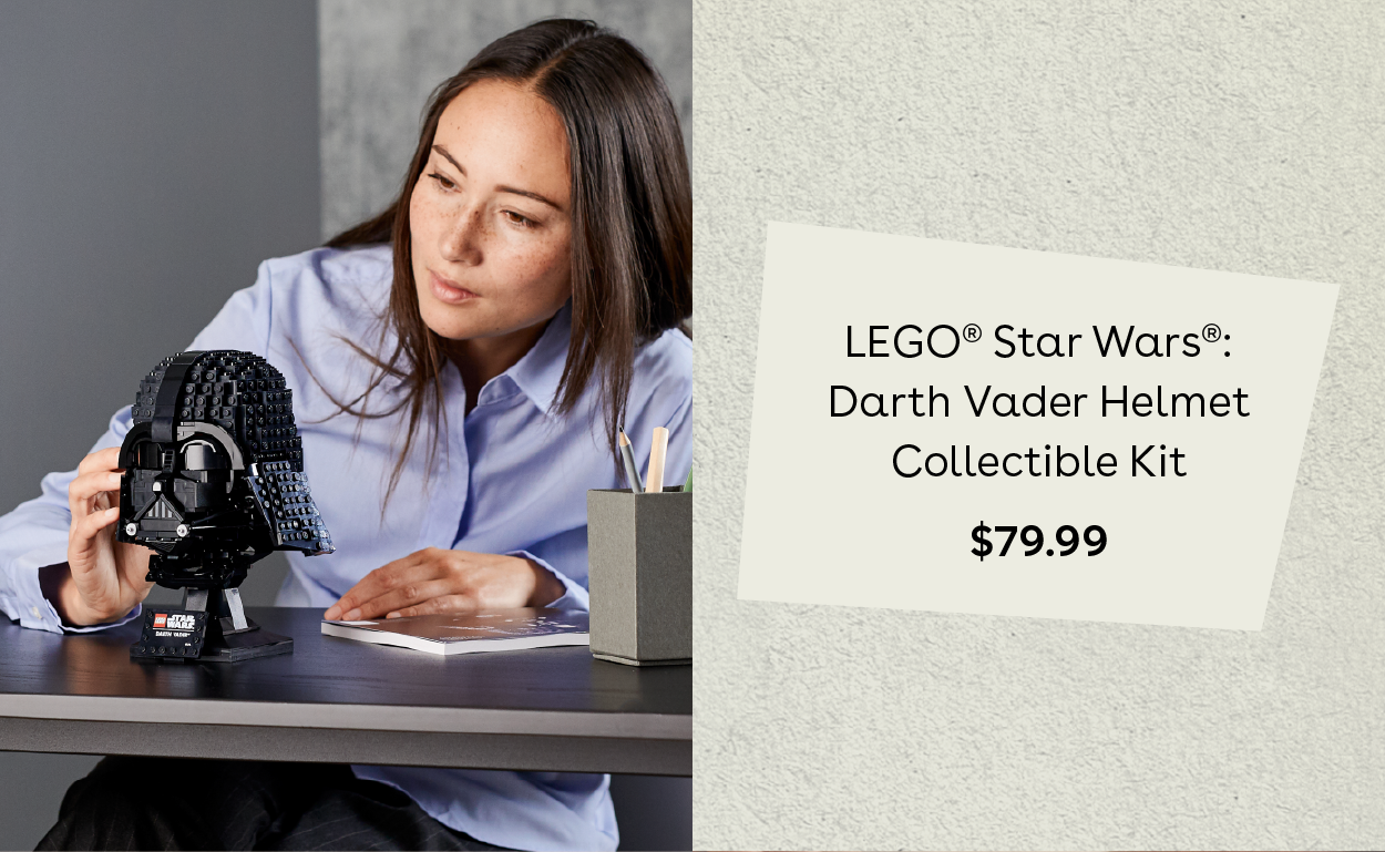 LEGO® Star Wars®: Darth Vader Helmet Collectible Kit $79.99