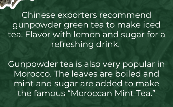 15% Off August's Featured Tea: Pinhead Gunpowder Green Tea