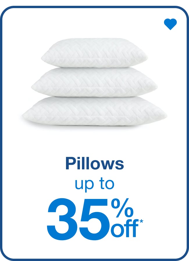 Pillows Up to 35% Off* â€” Shop Now!