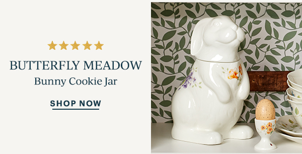 BUTTERFLY MEADOW  Bunny Cookie Jar  SHOP NOW