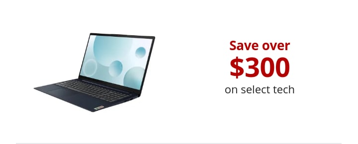 Save over $300 on select tech