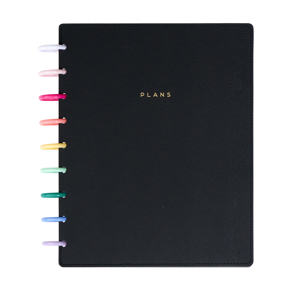 Image of 2024 DELUXE Midnight Cover Happy Planner - Classic Dashboard Layout - 12 Months