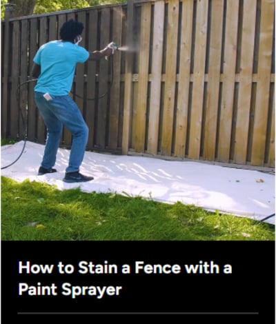 How to stain a fence