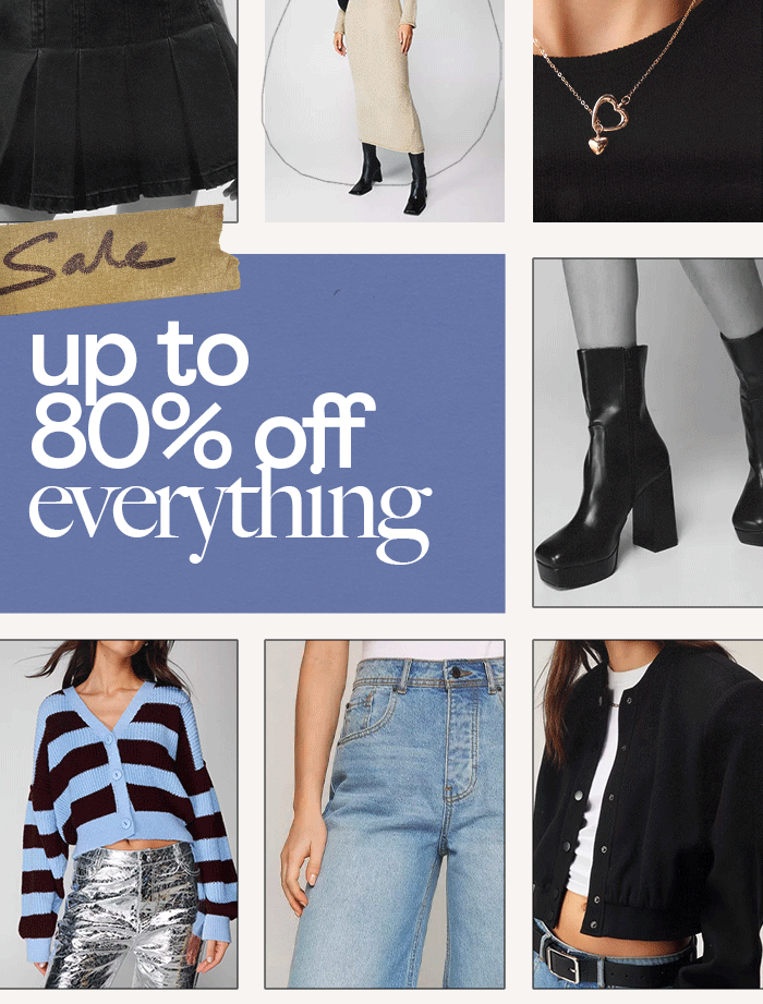 Sale 80% off everything