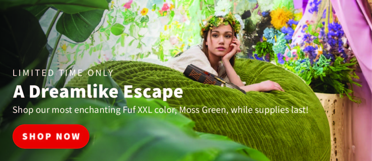 Limited Edition Moss Green Fuf XXL - A Dreamlike Escape