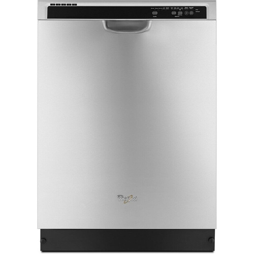 Whirlpool 53 dBA Sanitize Front Control Dishwasher in Stainless Steel with Sensor Cycle