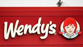 Wendy's sign at a location in Pittsburgh, Jan. 23, 2023.