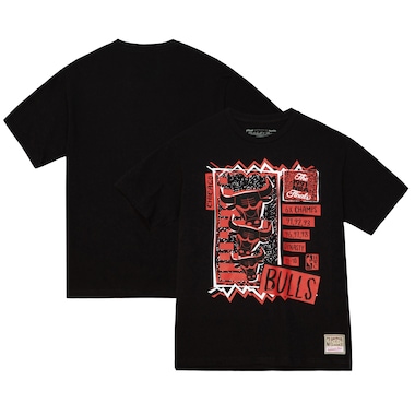  Mitchell & Ness  Black  Hardwood Classics Born & Bred T-Shirt