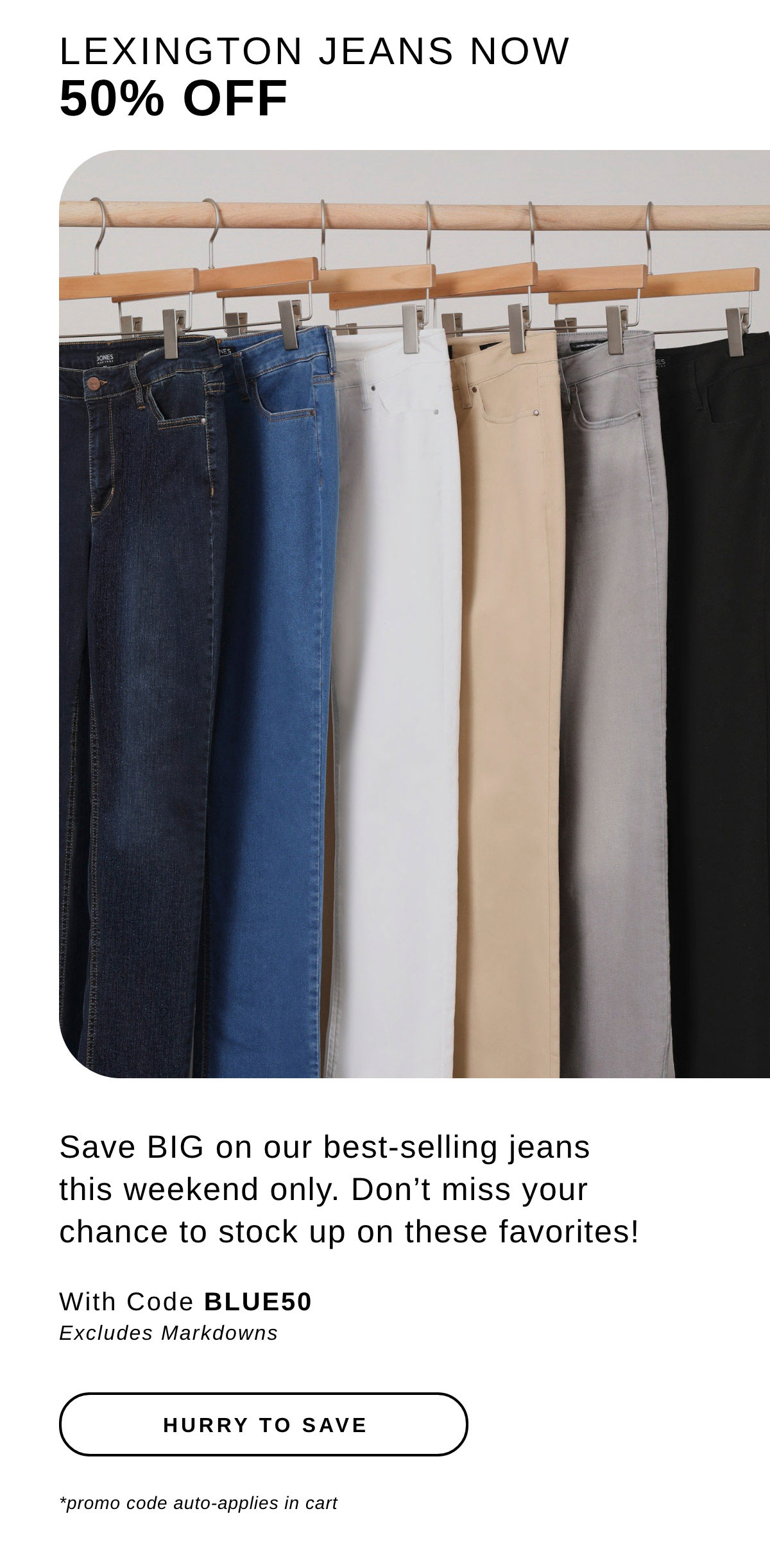 Lexington Jeans Now 50% OFF | HURRY TO SAVE