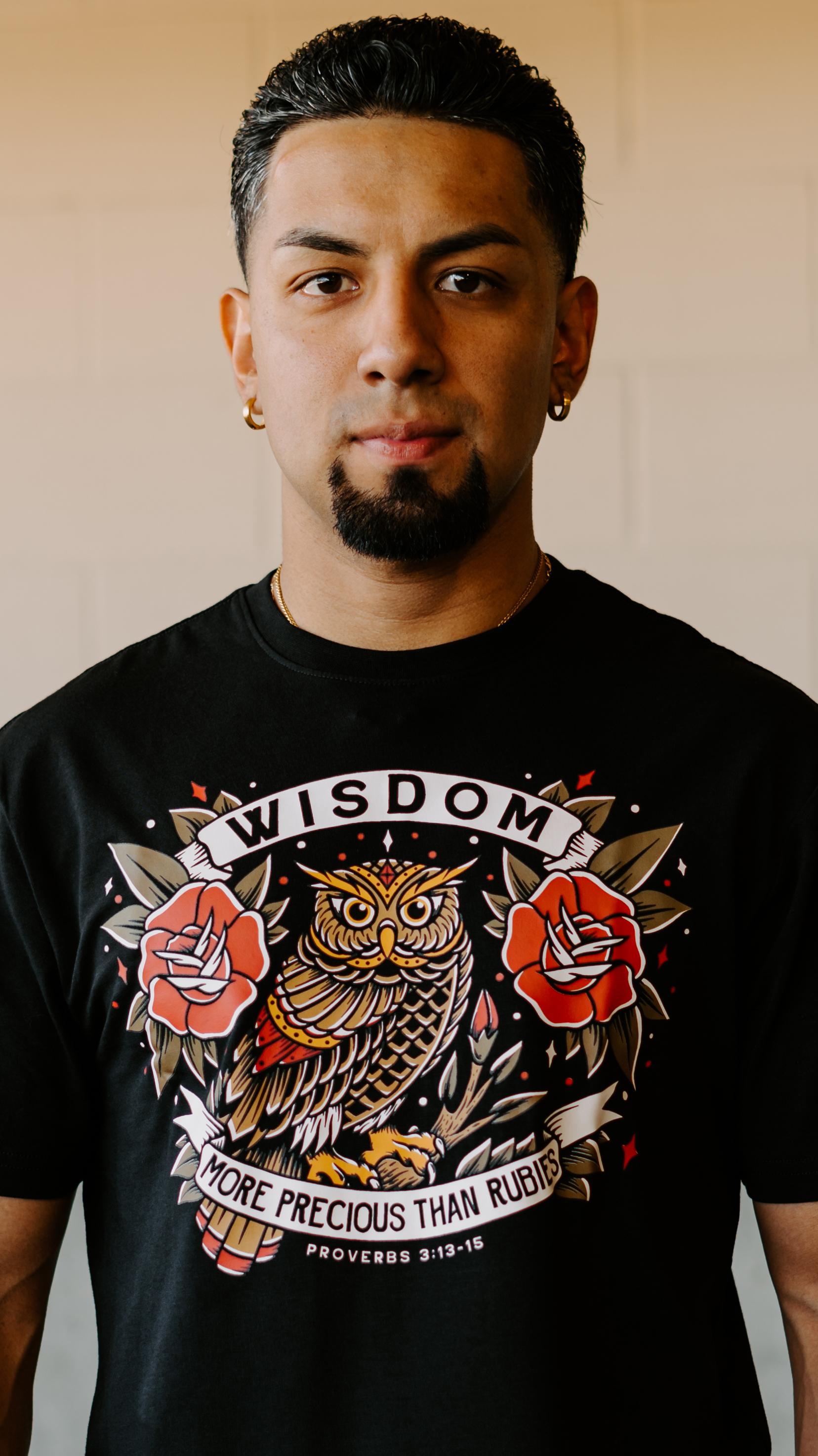 Kingdom & Will Wisdom Owl T-Shirt (Black)