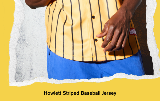 Howlett Striped Baseball Jersey