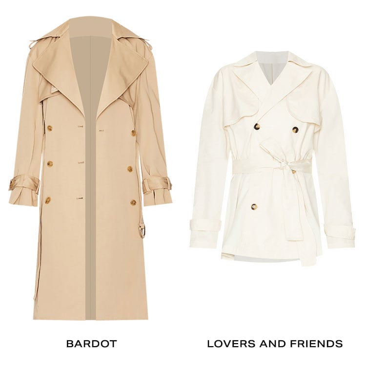 3. A Trench Coat. The key to layering from day to night. Row of Product.