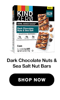 Dark Chocolate Nuts & Sea Salt KIND ZEROg Added Sugar Bars