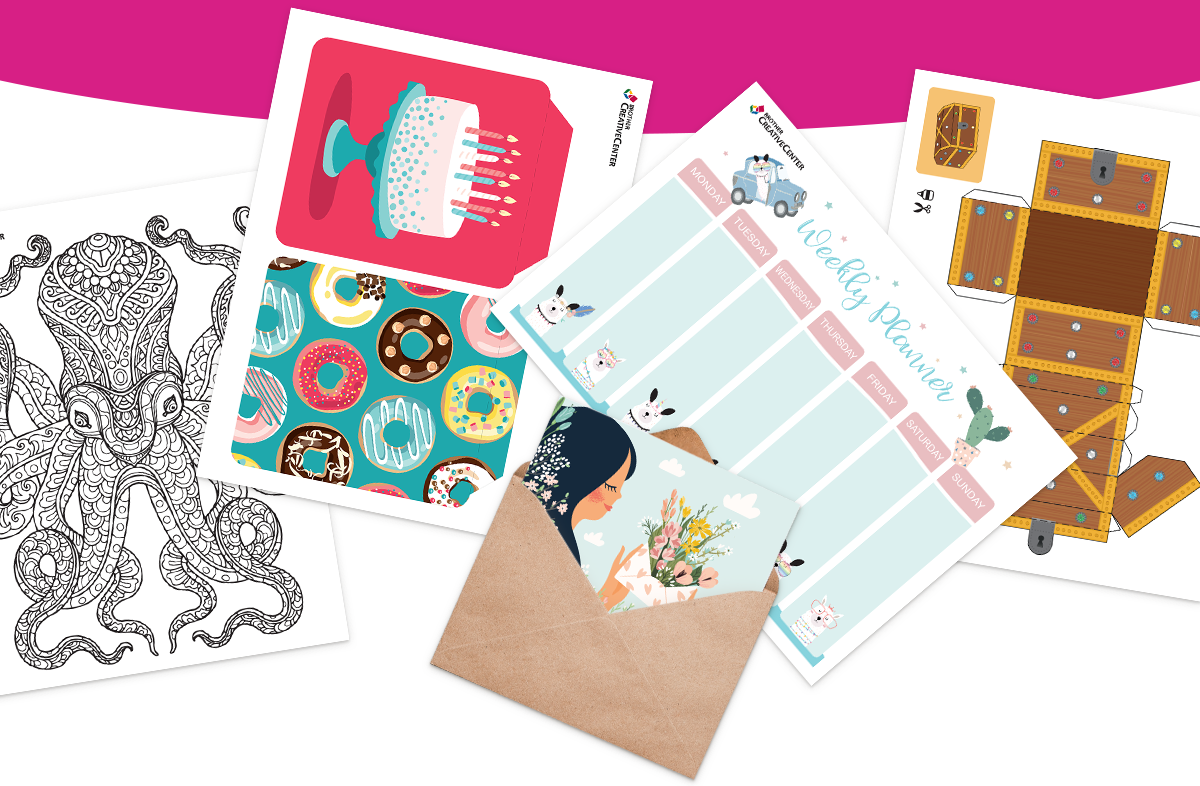 Let your creativity shine - Explore thousands of FREE printables!