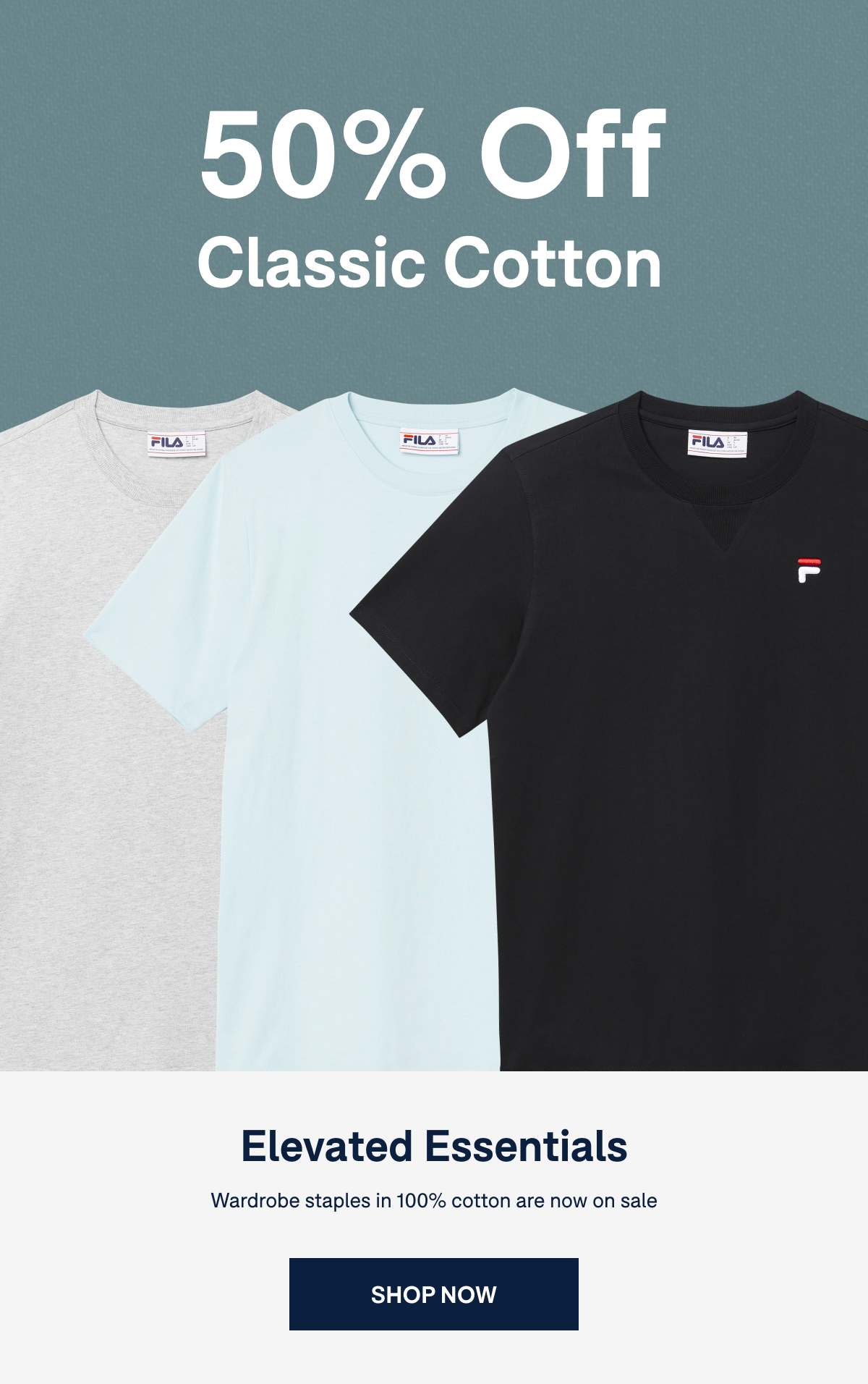 50% Off Classic Cotton