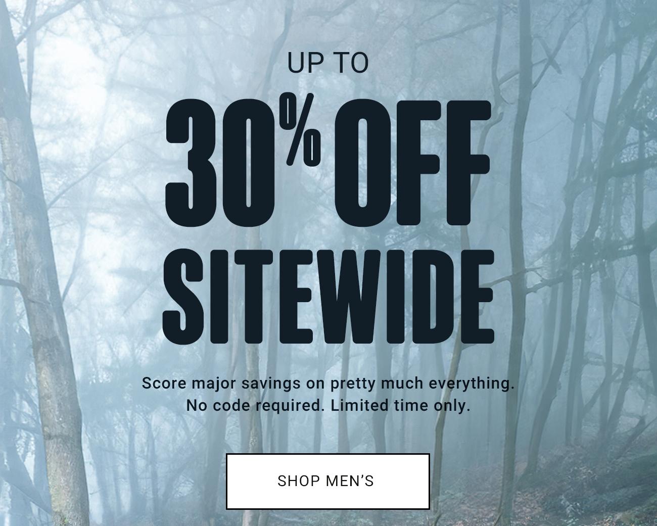 Up To 30% Off Sitewide