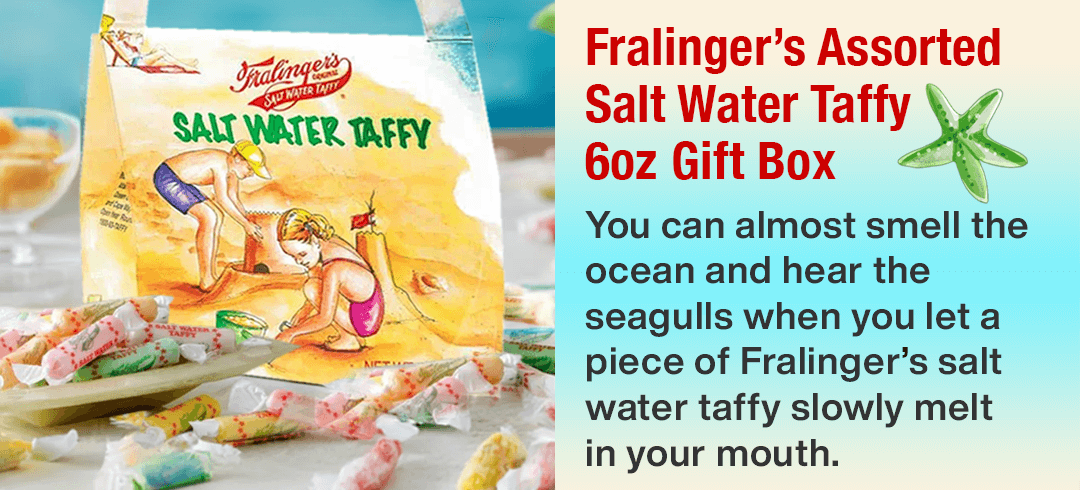 126944 - Fralinger's Assorted Salt Water Taffy 6-Ounce Gift Box