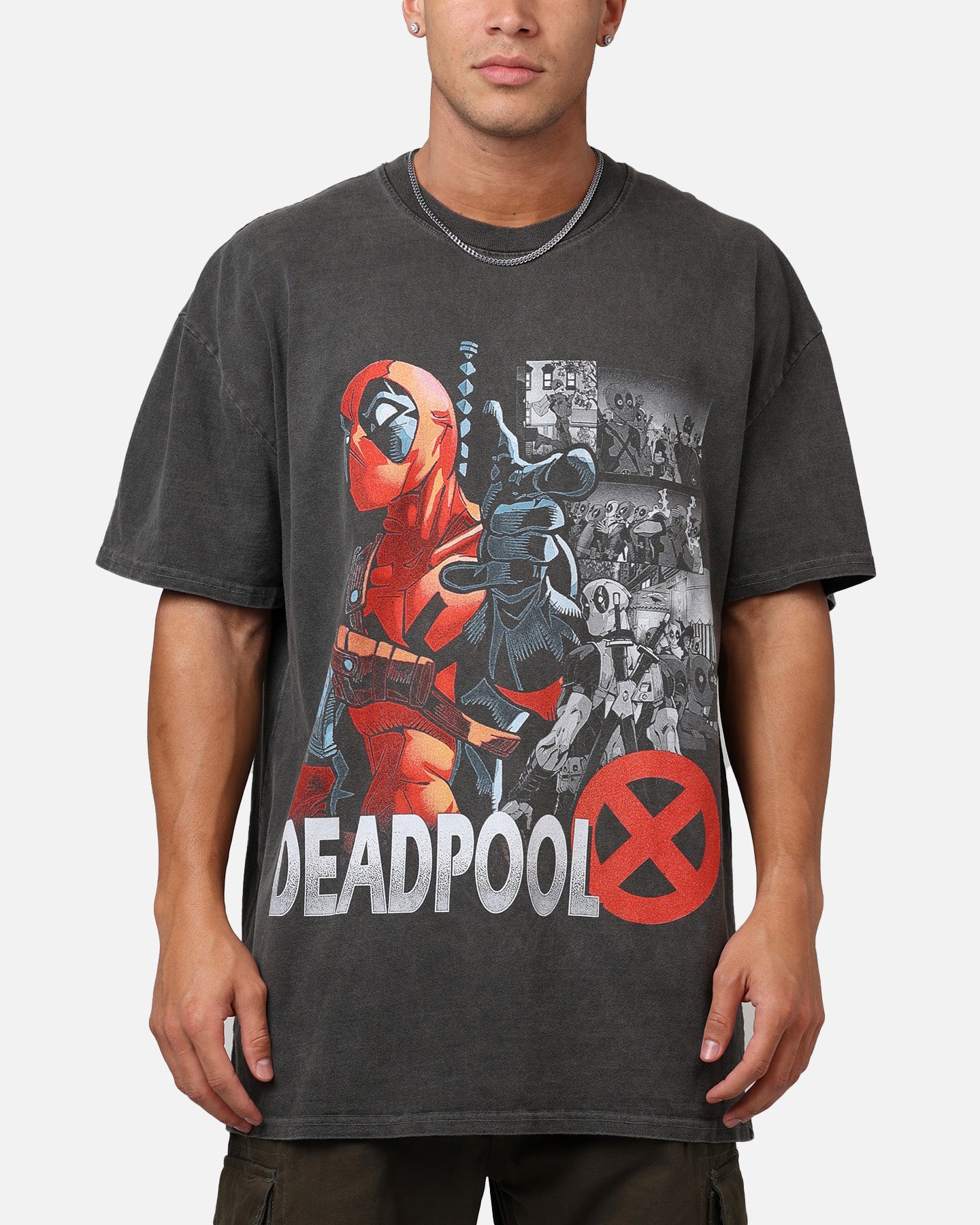 Image of Goat Crew Marvel Deadpool Comic Heavyweight T-Shirt Black Wash