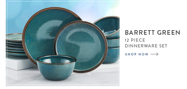 Shop Barrett Green 12 Piece Dinnerware Set