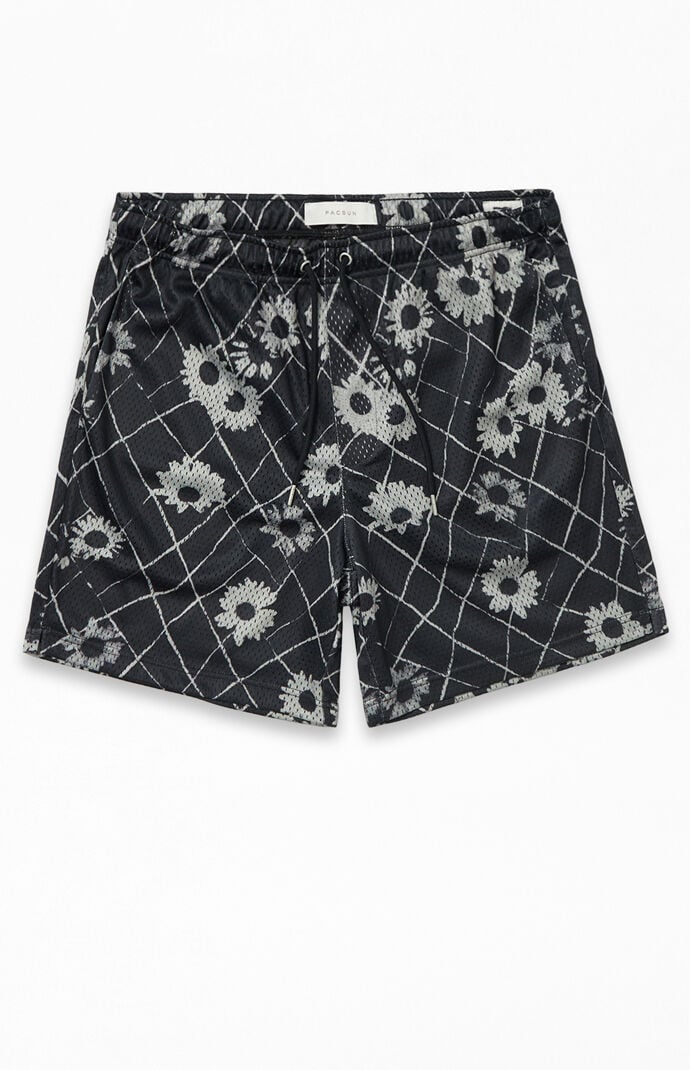 Image: Printed Mesh Basketball Shorts