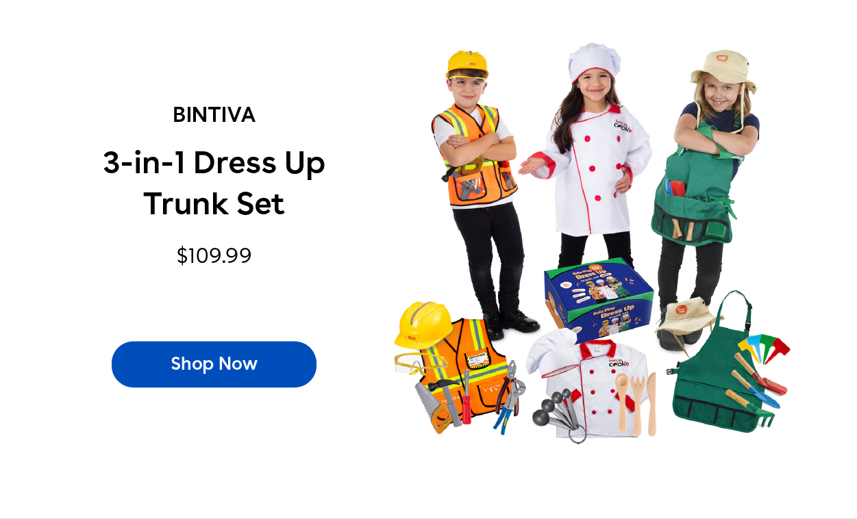 Bintiva 3-in-1 Dress up Trunk Set $109.99 Shop Now