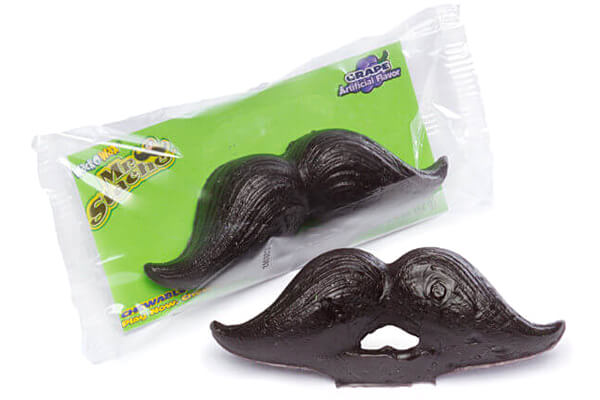 126671 - Wax Mustache Candy: 24-Piece Box