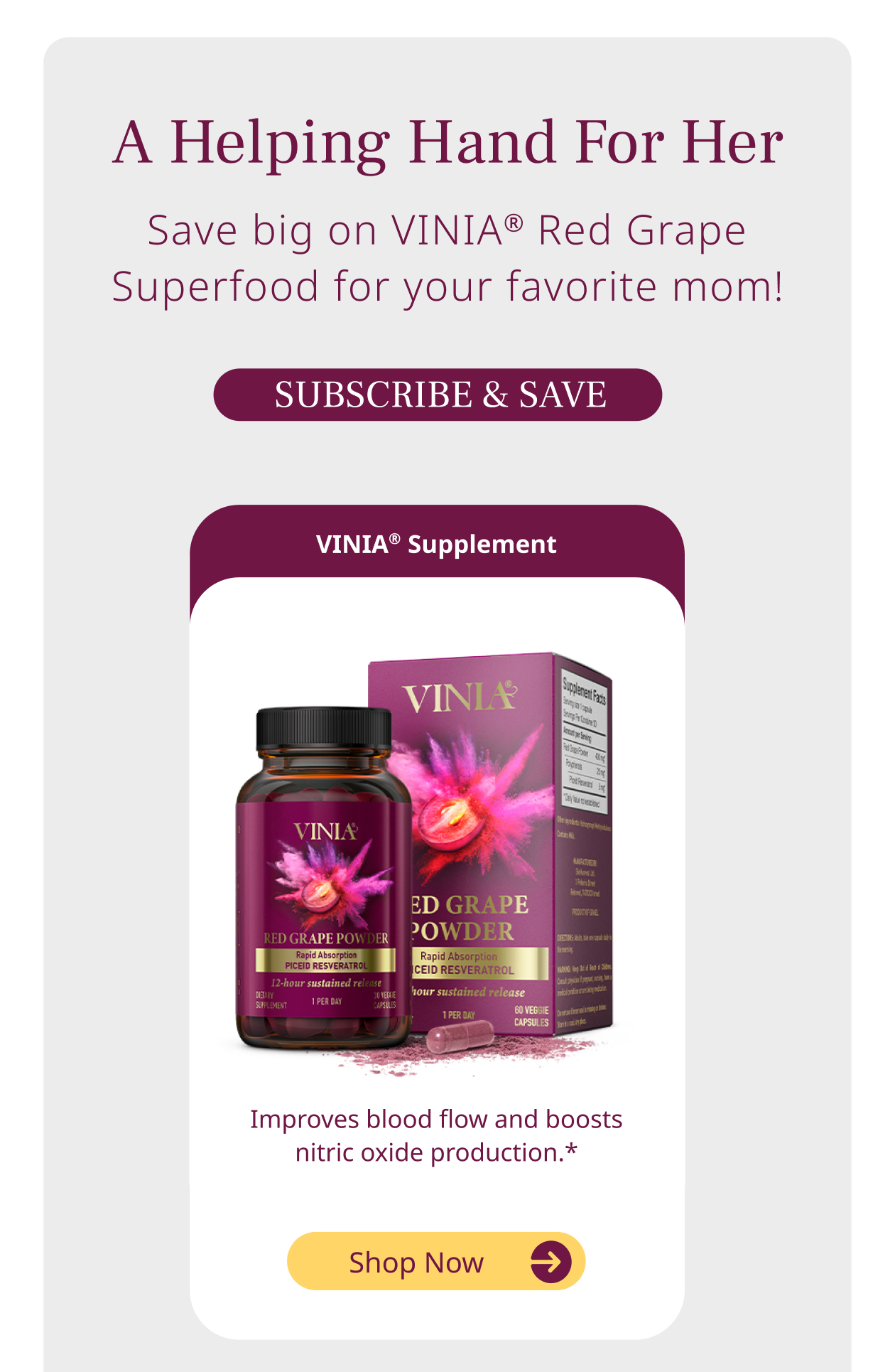 VINIA® supplement