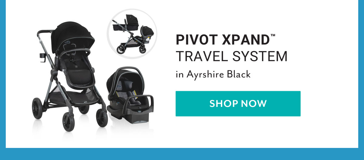 Pivot Xpandâ„¢ Travel System in Ayrshire Black | Shop now