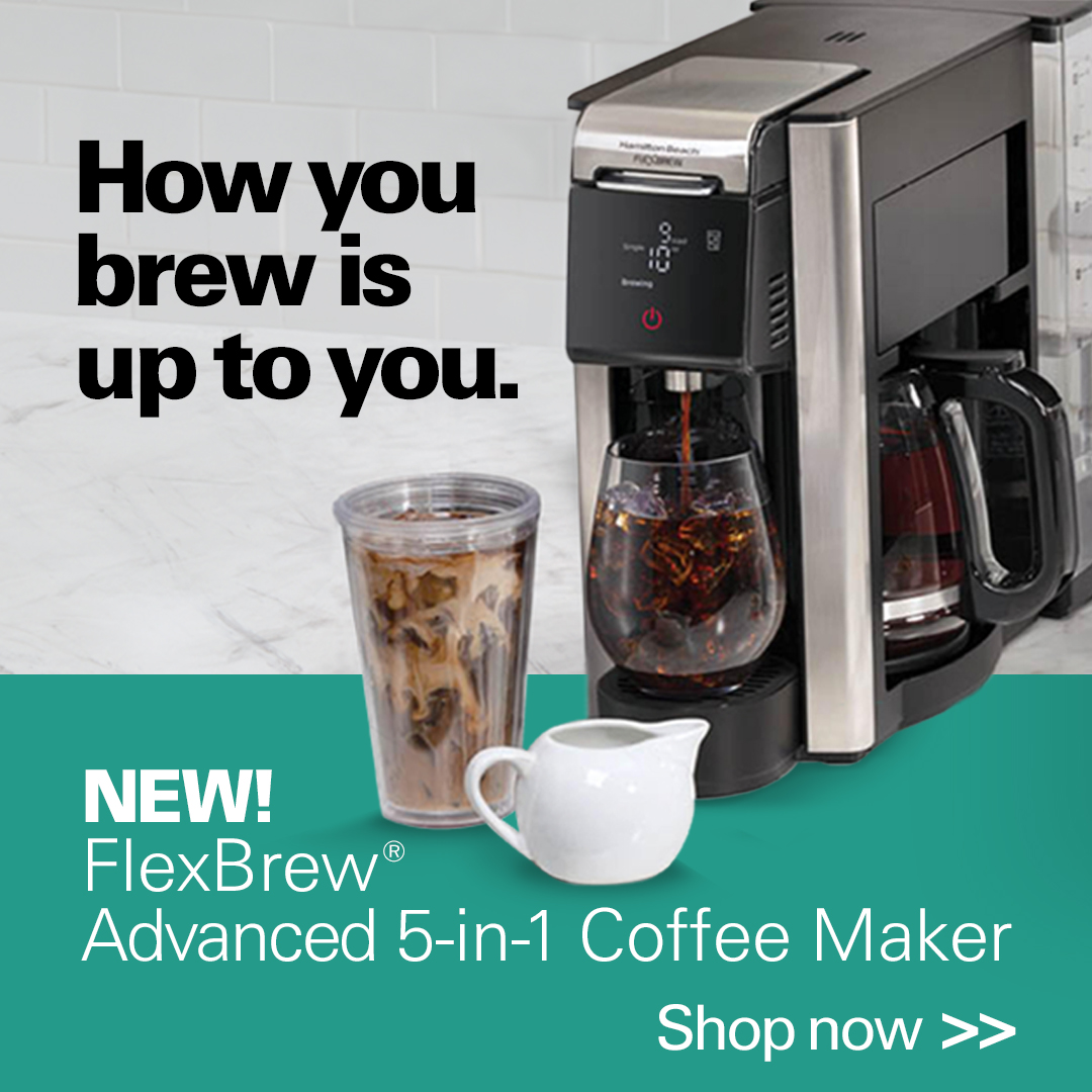 how you brew is up to you, shop the new flexbrew advanced 5-in-1 coffee maker