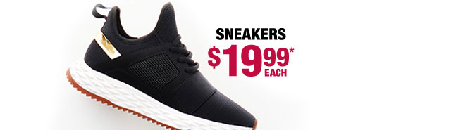 Sneakers $19.99* each