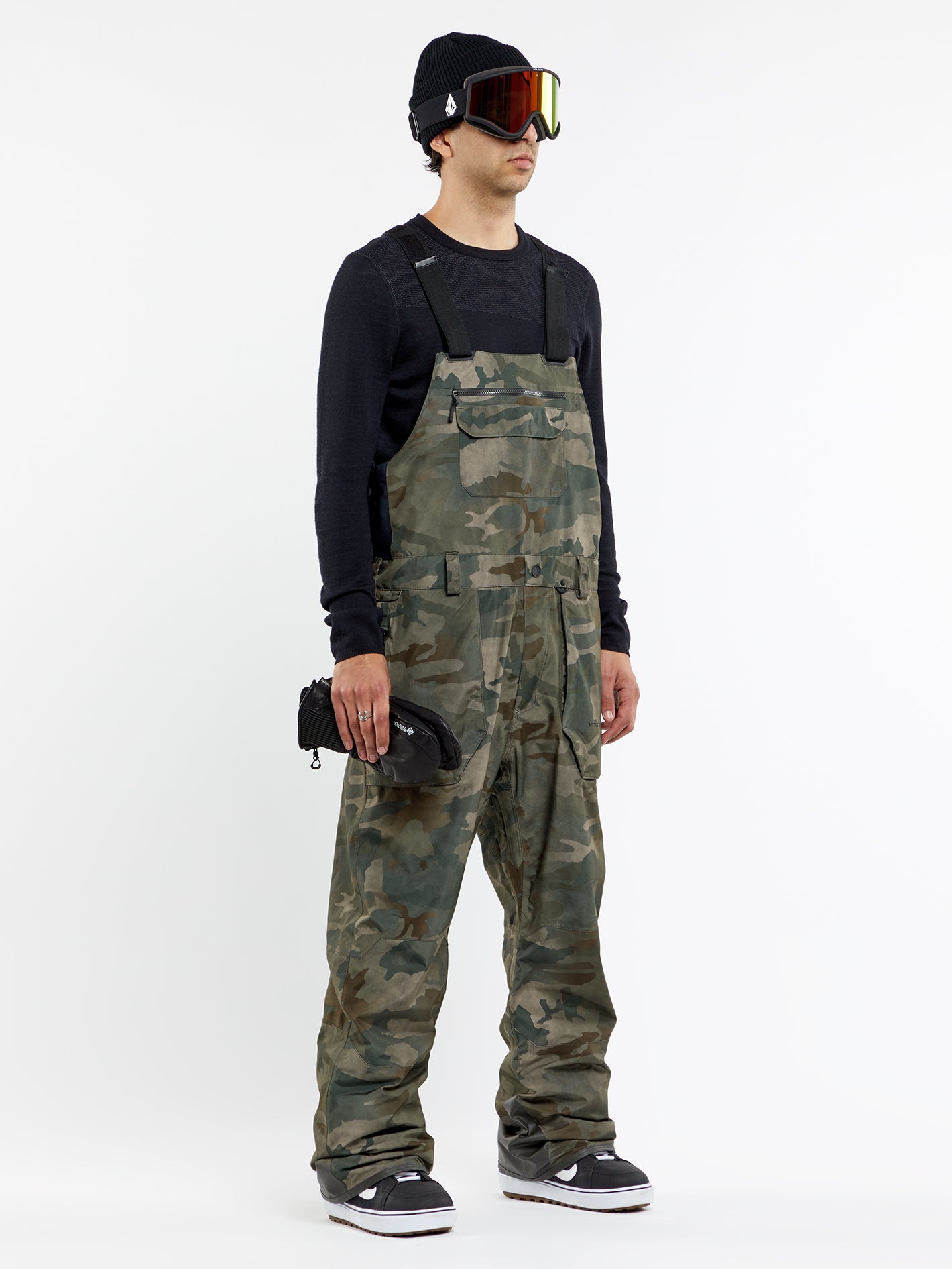 Image of Mens Rain Gore-Tex Bib Overalls - Cloudwash