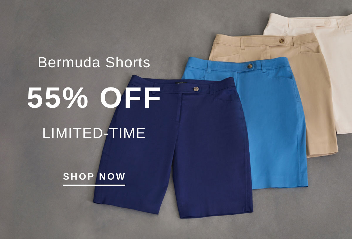 Bermuda Shorts 55% OFF LIMITED-TIME | SHOP NOW