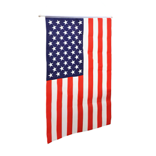 12.6x24-in. USA flag banner