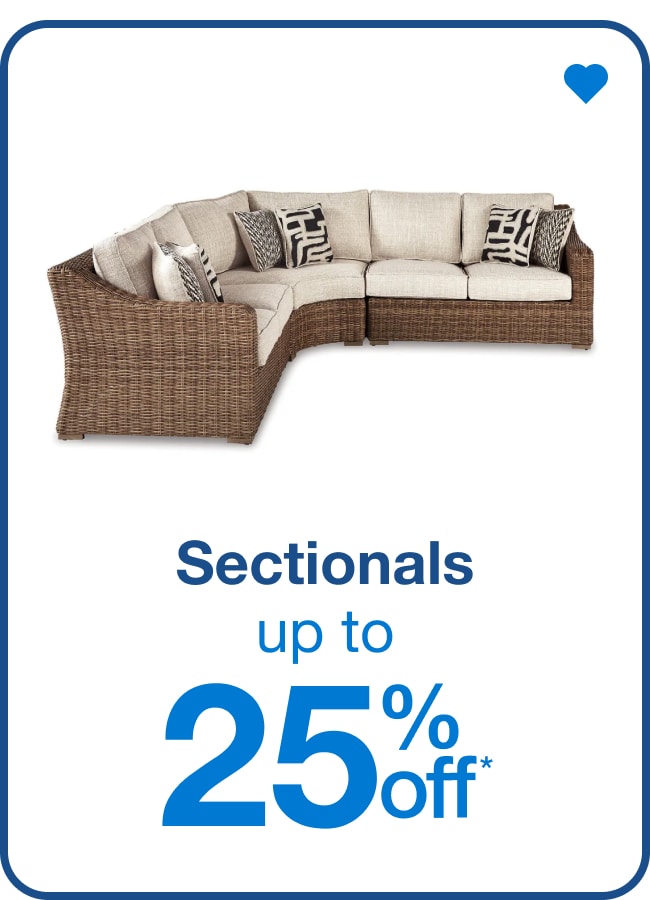 Sectionals Up to 25% Off* â€” Shop Now!