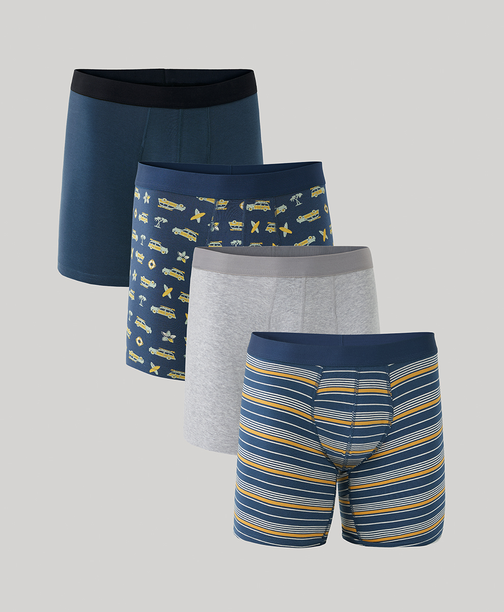 Image of Men's Everyday Extended Boxer Brief 4-Pack