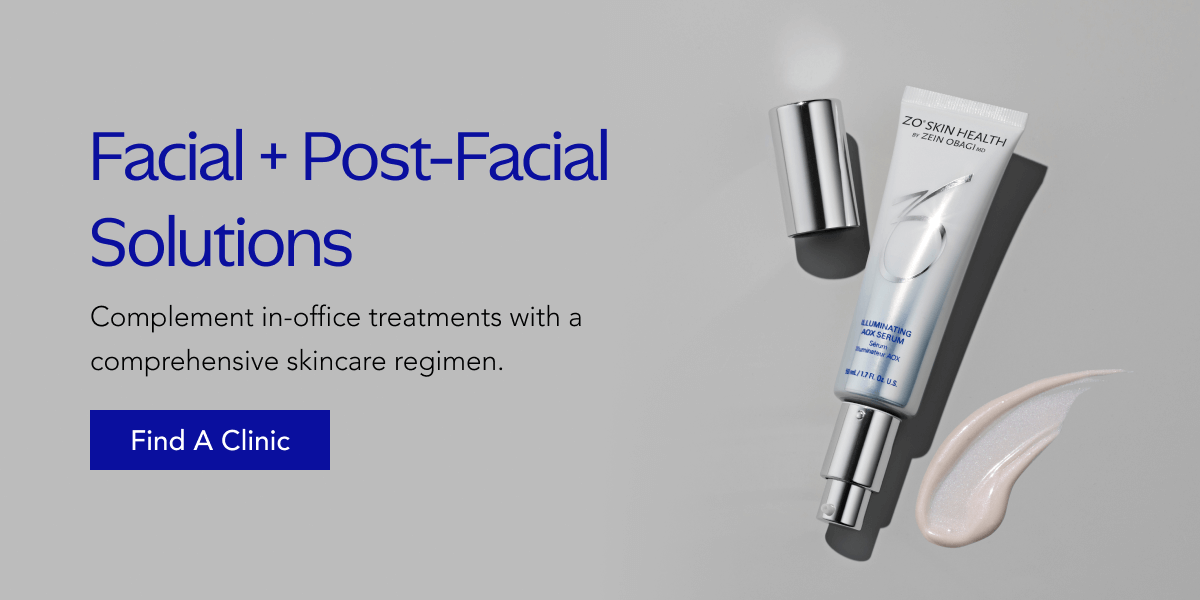 Facial + Post-Facial Solutions: Find a Clinic ›