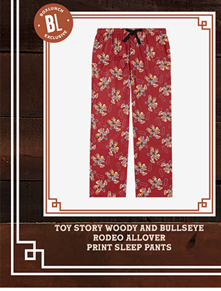 Toy Story Woody and Bullseye Rodeo Allover Print Sleep Pants