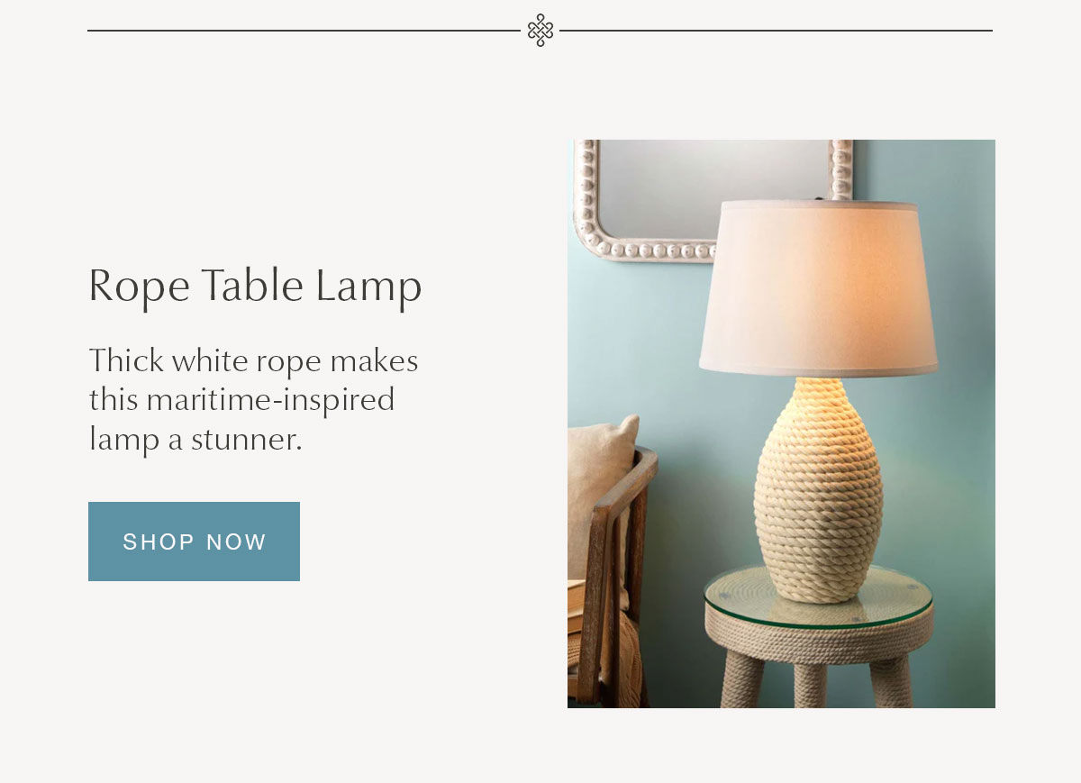 Rope Table Lamp - SHOP NOW