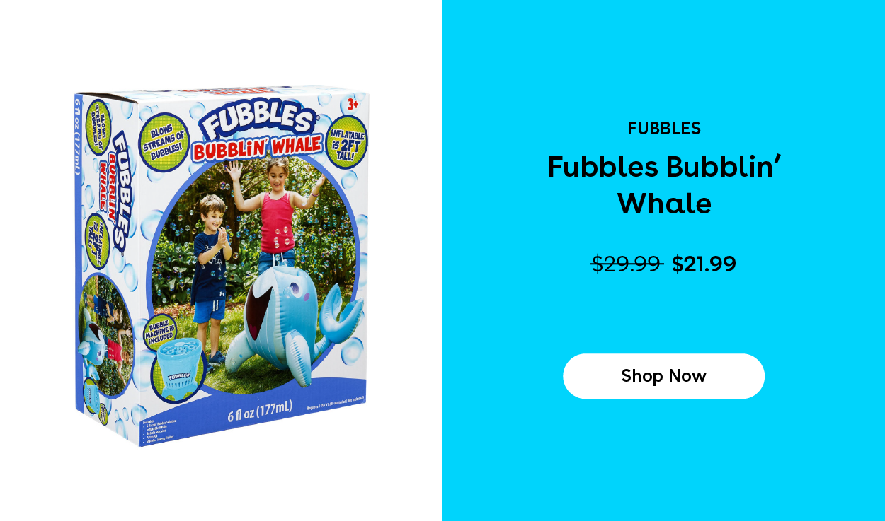 Fubbles Fubbles Bubblin' Whale