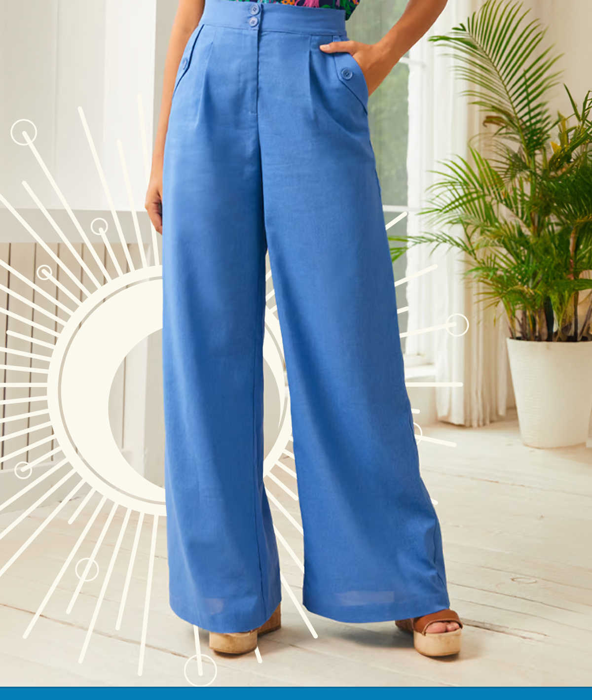 Lazy Afternoon Wide Leg Pants