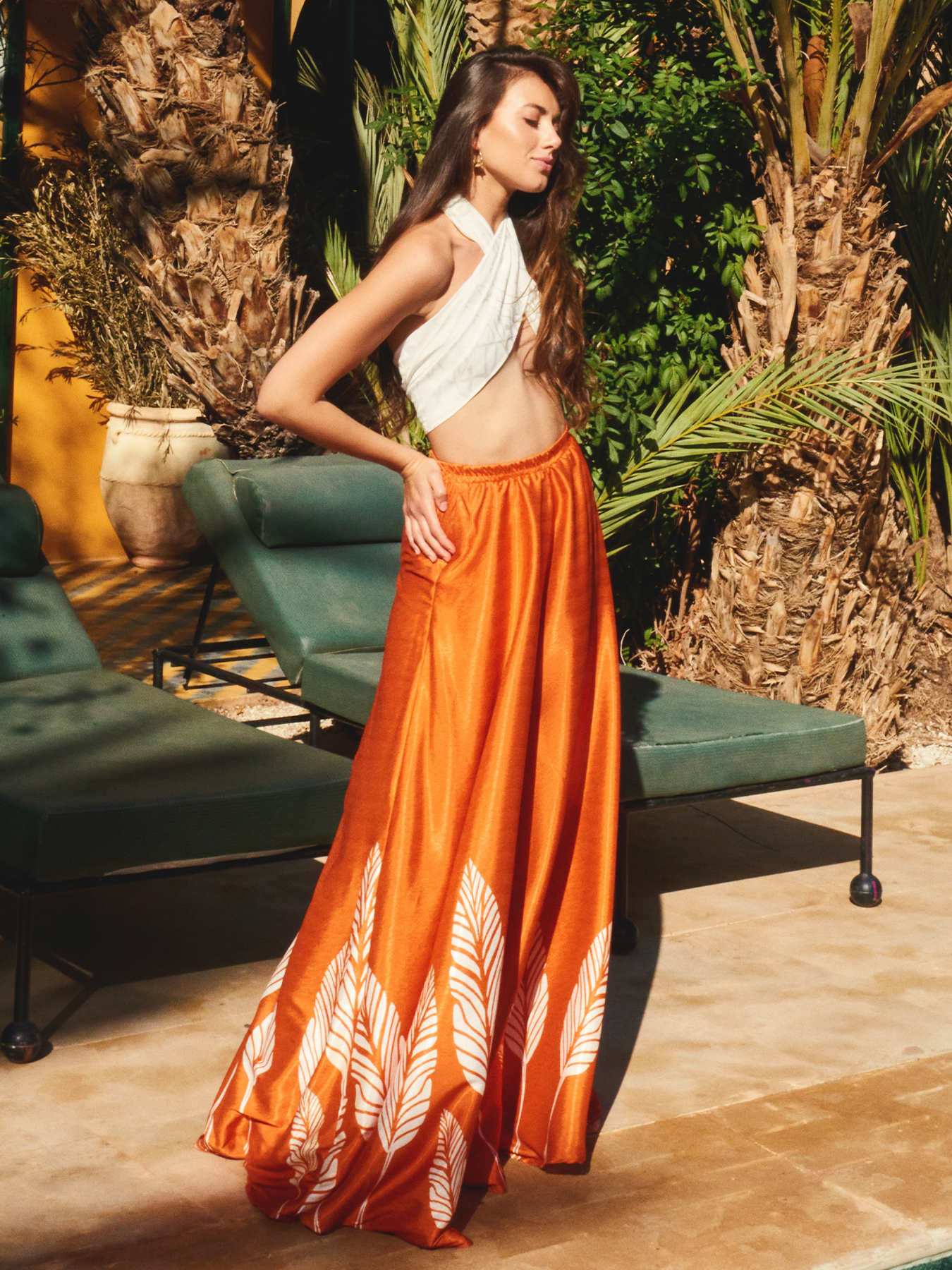 Image of Jant Pants - Palms Orange